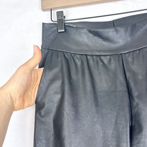 Commando Faux Leather Jogger Size Small Black 4 Way Stretch Pockets - Picture 5 of 7